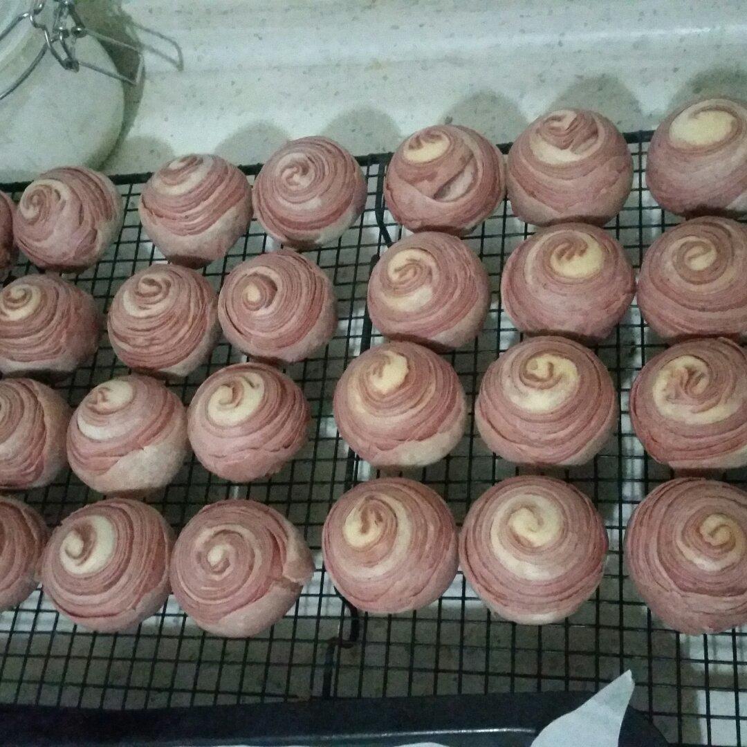 紫薯蛋黄酥（不用出膜也超级酥）