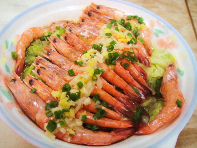 蒜蓉蒸虾