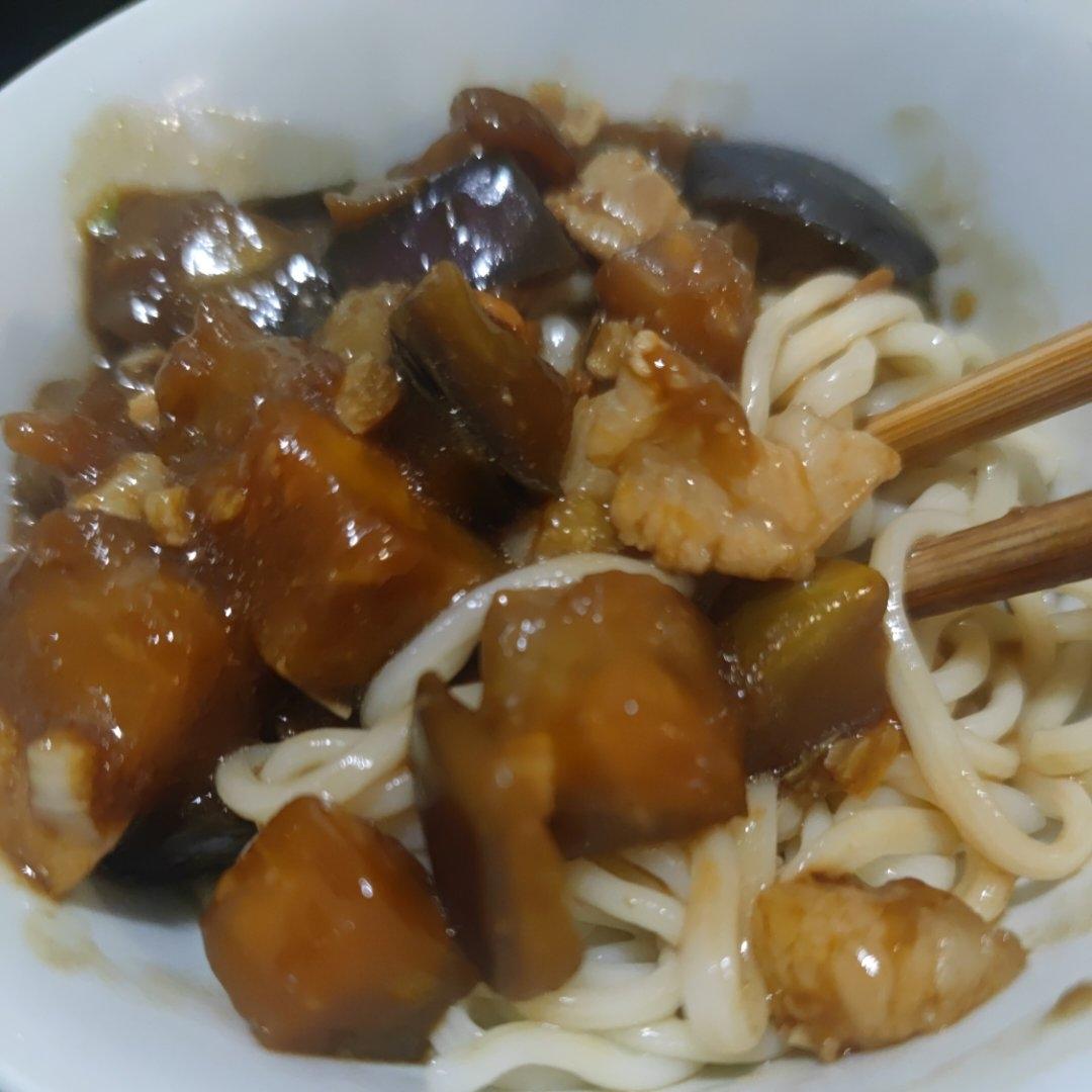 茄丁肉酱打卤面