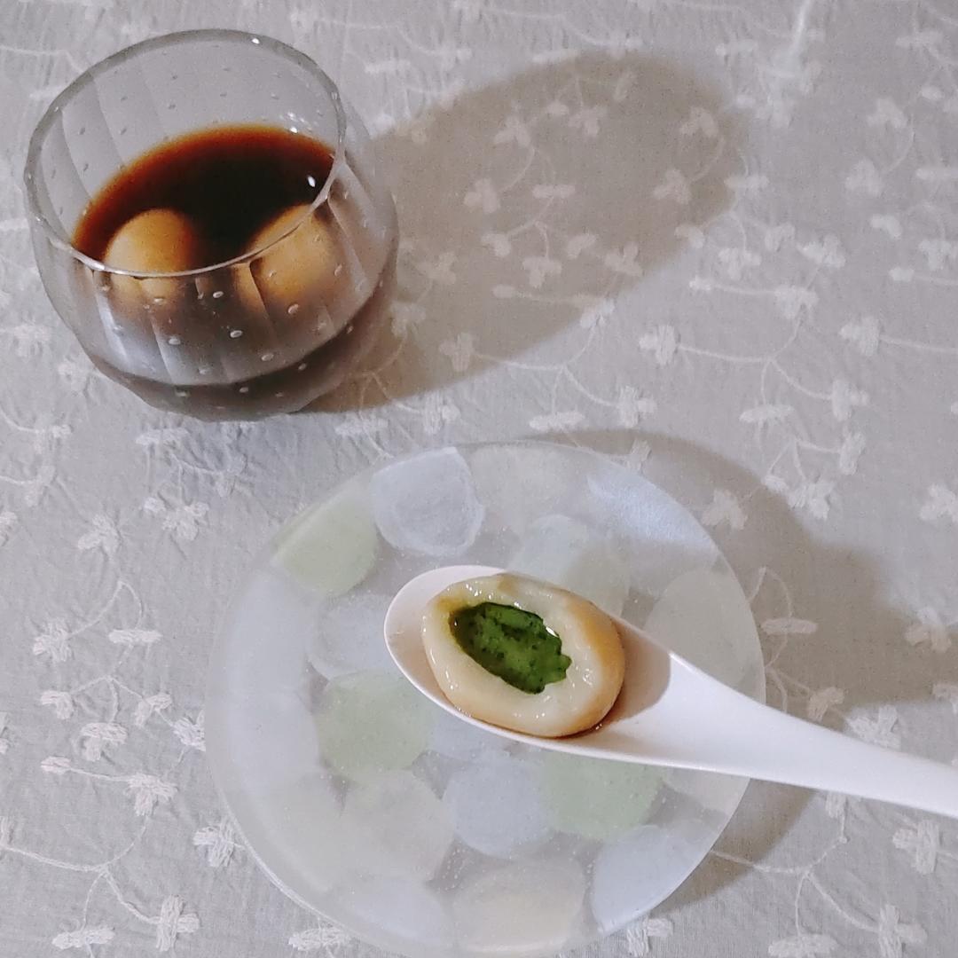 抹茶白巧克力汤圆（Matcha White Chocolate Tangyuan)