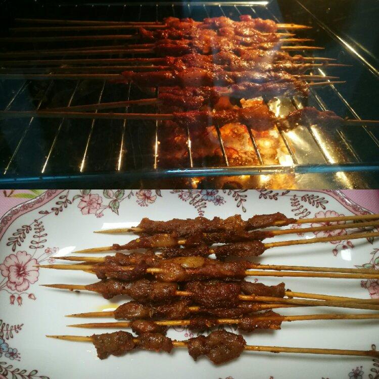 烤箱羊肉串