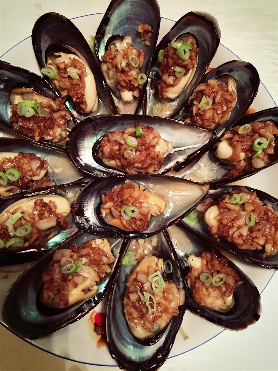 【山姆厨房】蒜蓉蒸青口贝