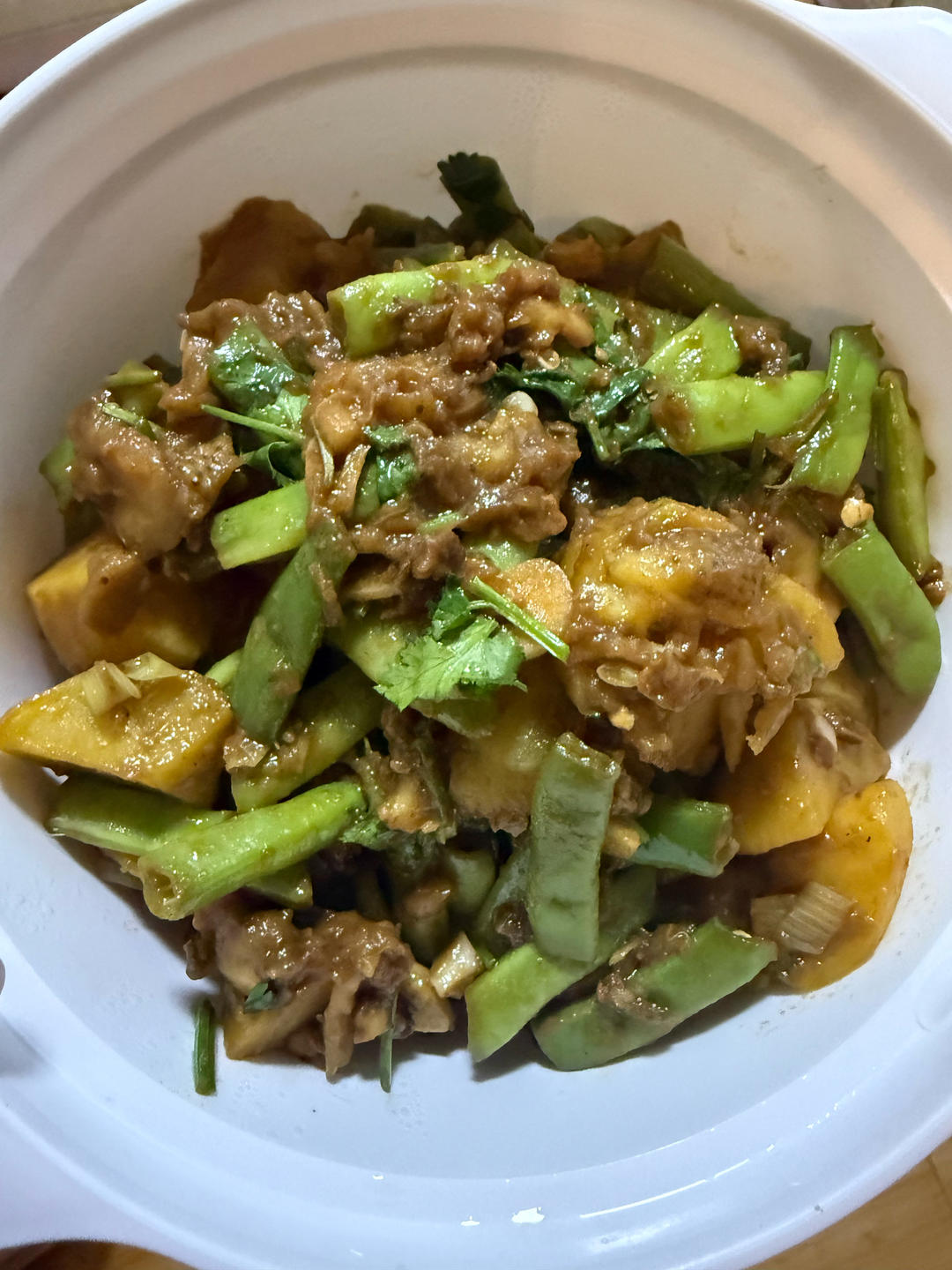 豆角烧土豆茄子