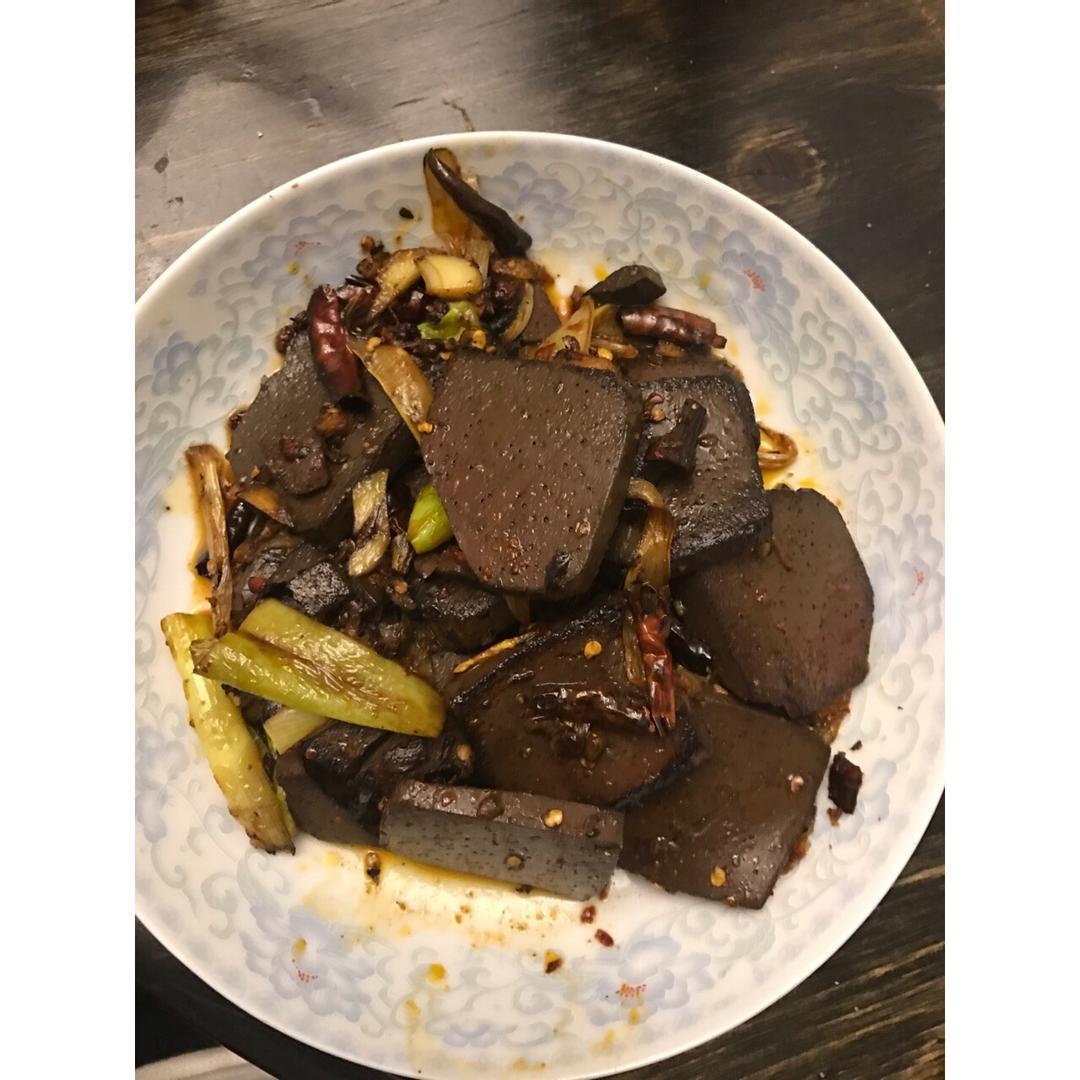 霓裳x5ef做的葱烧羊血