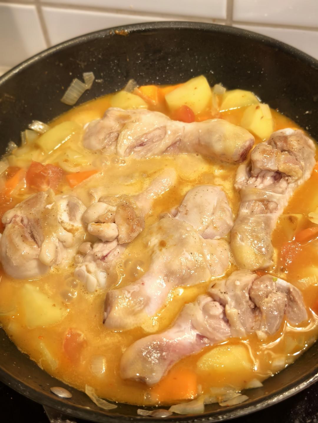 奶香鸡肉咖喱饭（咖喱粉版）