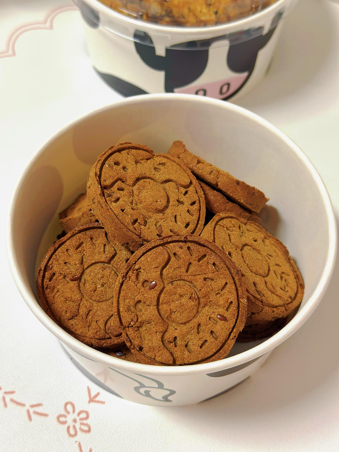 燕麦麸咖啡饼干（无糖无油）