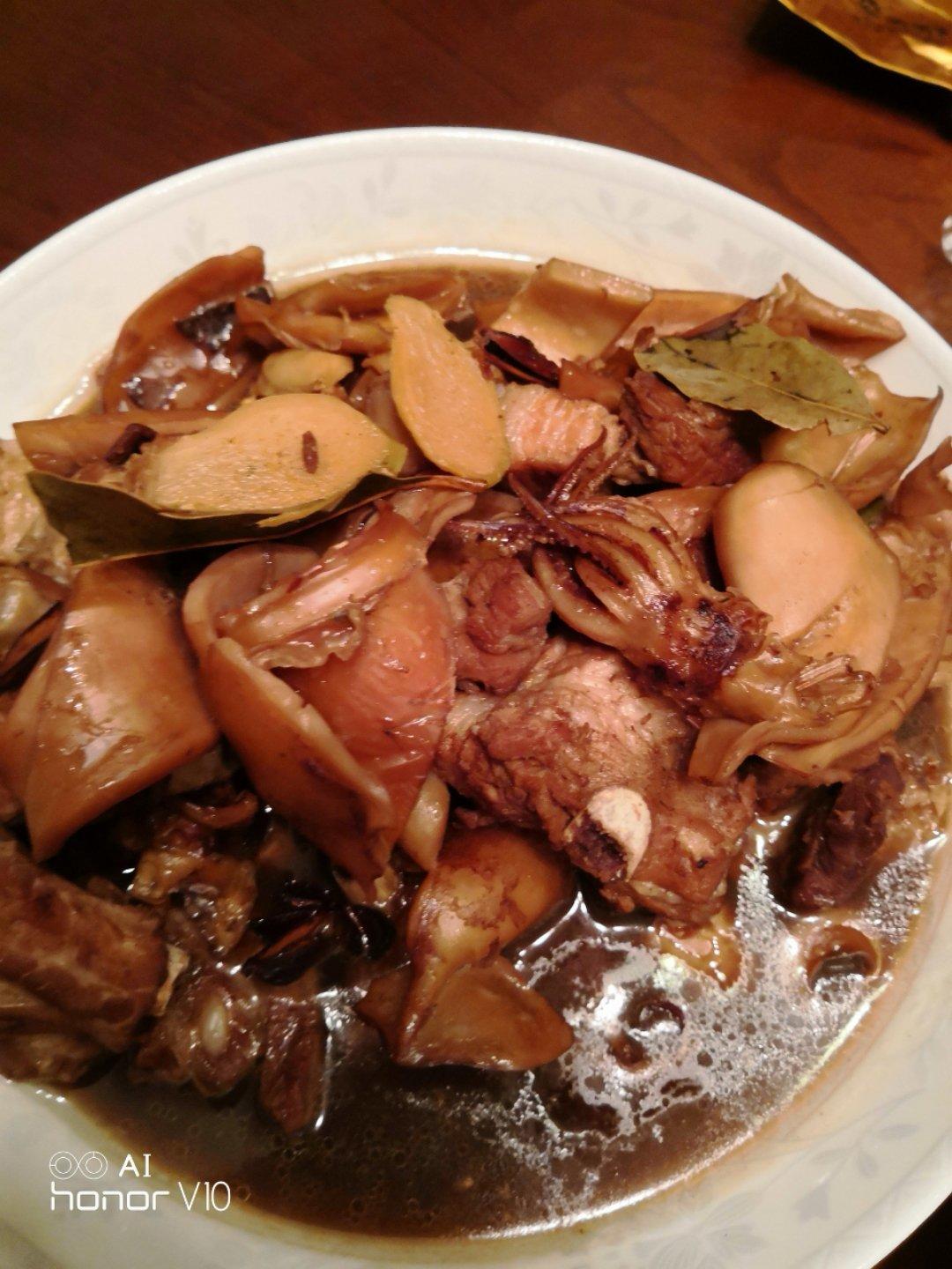 茭白芦笋炒蘑菇