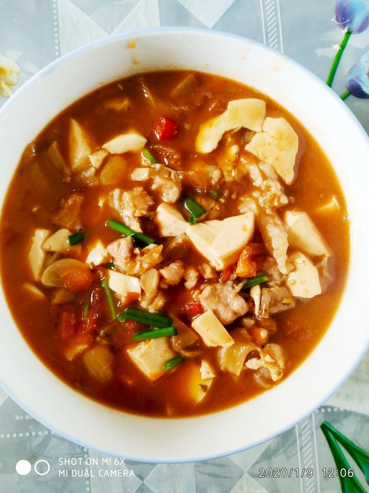 西红柿烧豆腐