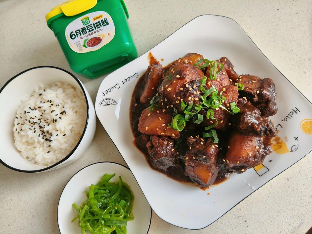 满口爆香｜酱焖排骨·红烧排骨｜极简硬菜详解｜上班族便当