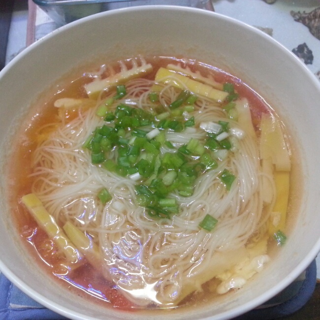 小葱麻油酱油面