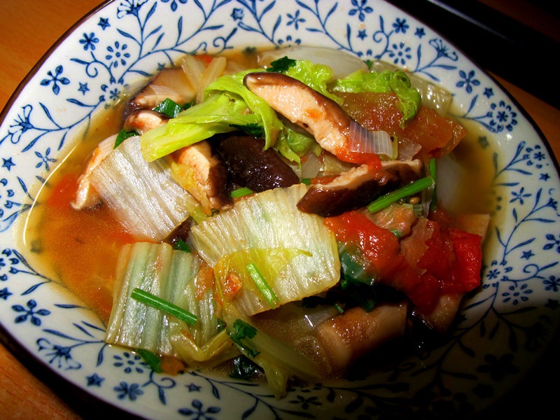 大白菜炖番茄