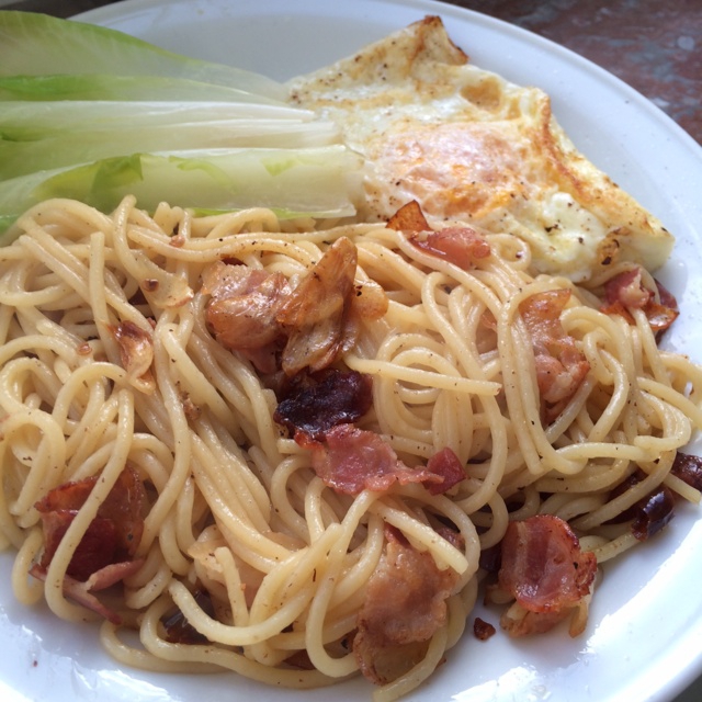 香蒜辣椒培根意面