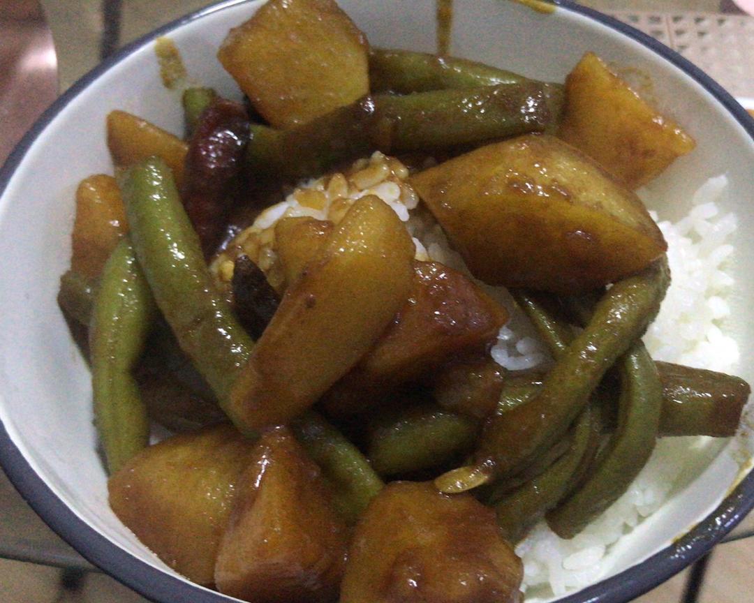 土豆炖豆角
