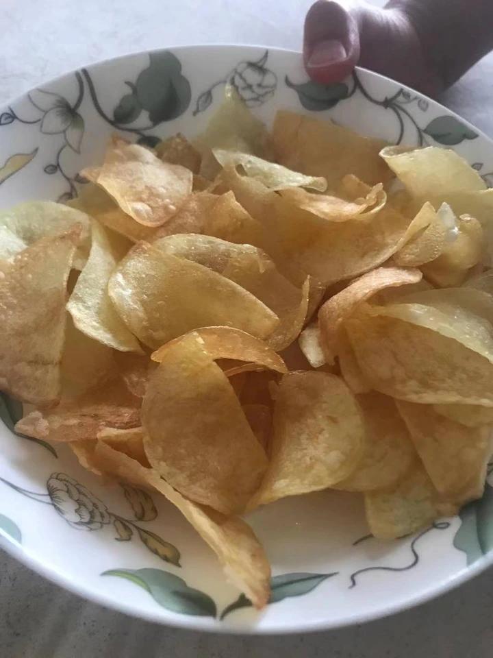 自制炸薯片，学会以后再也没买过薯片