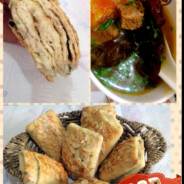葱香油酥烧饼