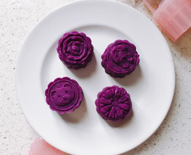 无糖紫薯糕（减肥食谱）的做法
