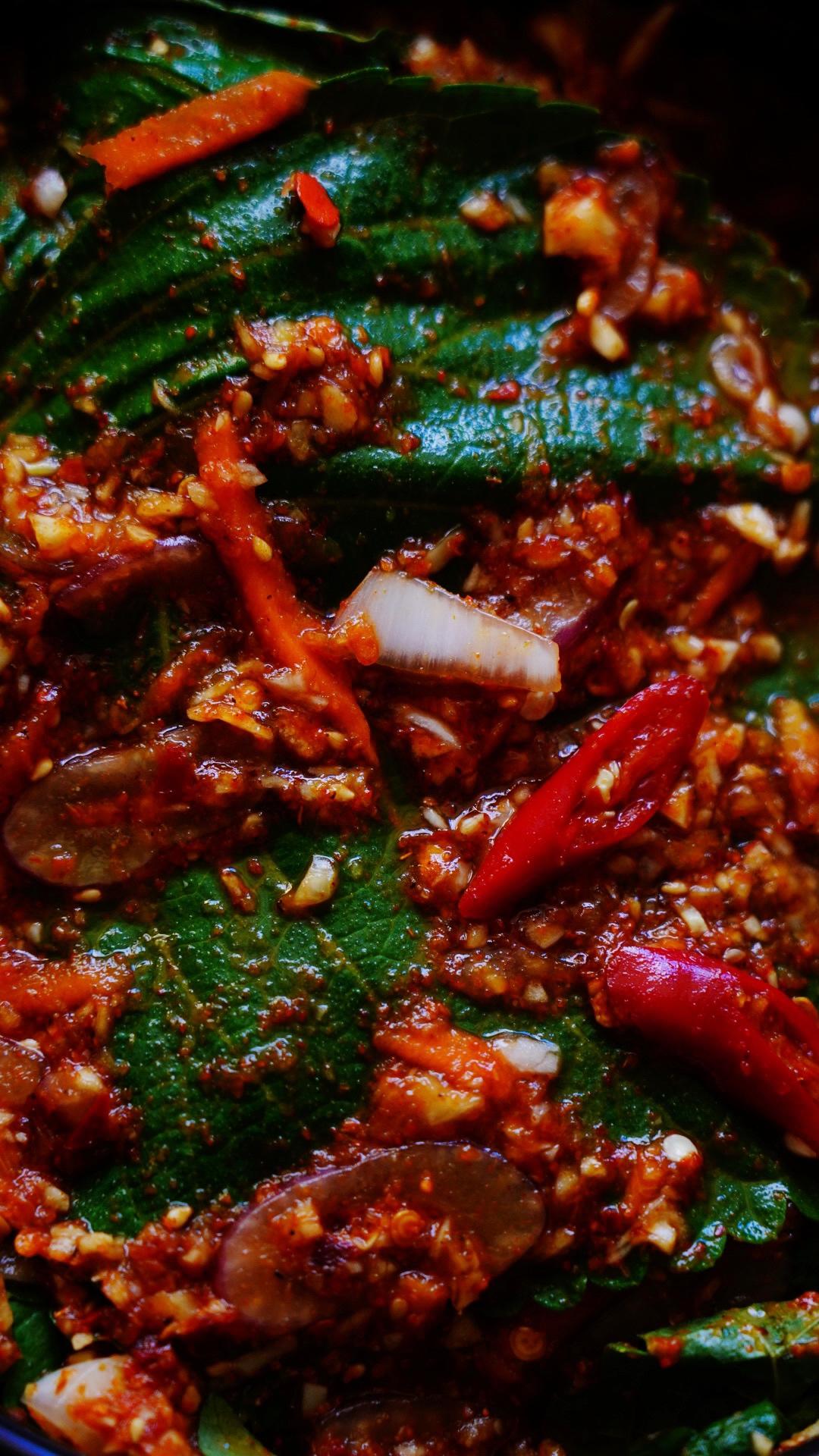 韩式苏子叶泡菜的做法