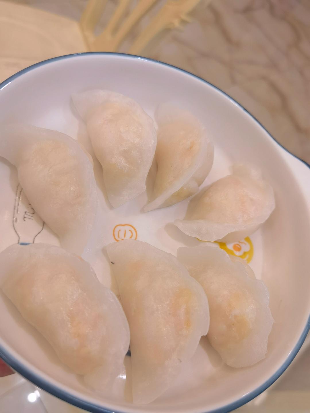 弯梳虾饺