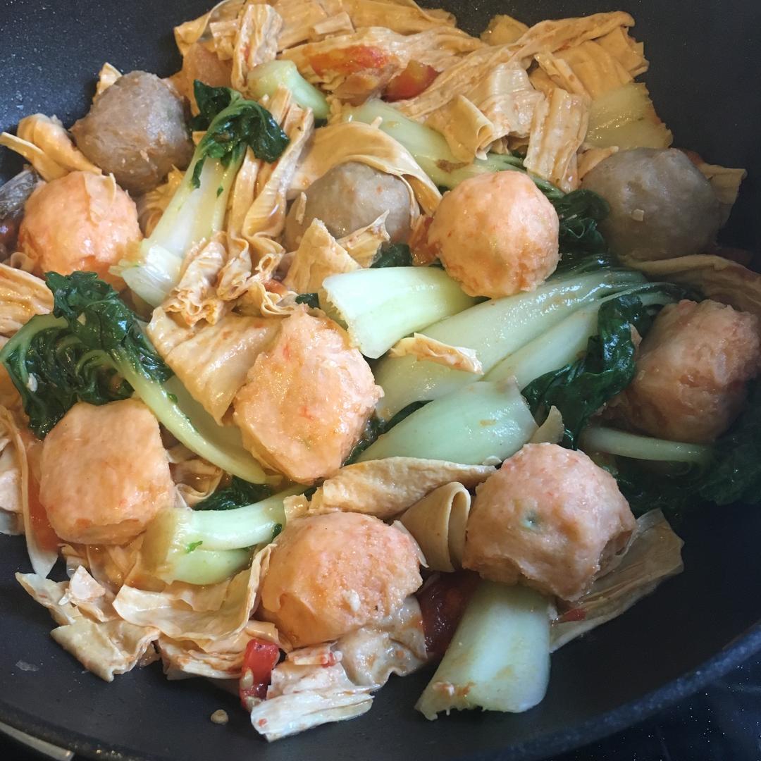 腐竹番茄肉丸
