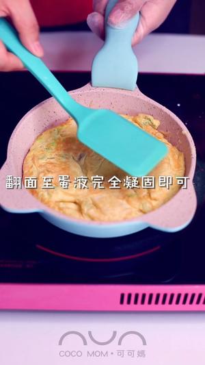 宝宝辅食【葱香豆腐鸡蛋饼】适龄11M+的宝宝的做法 步骤6