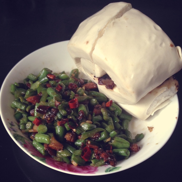 肉沫豆角下饭菜