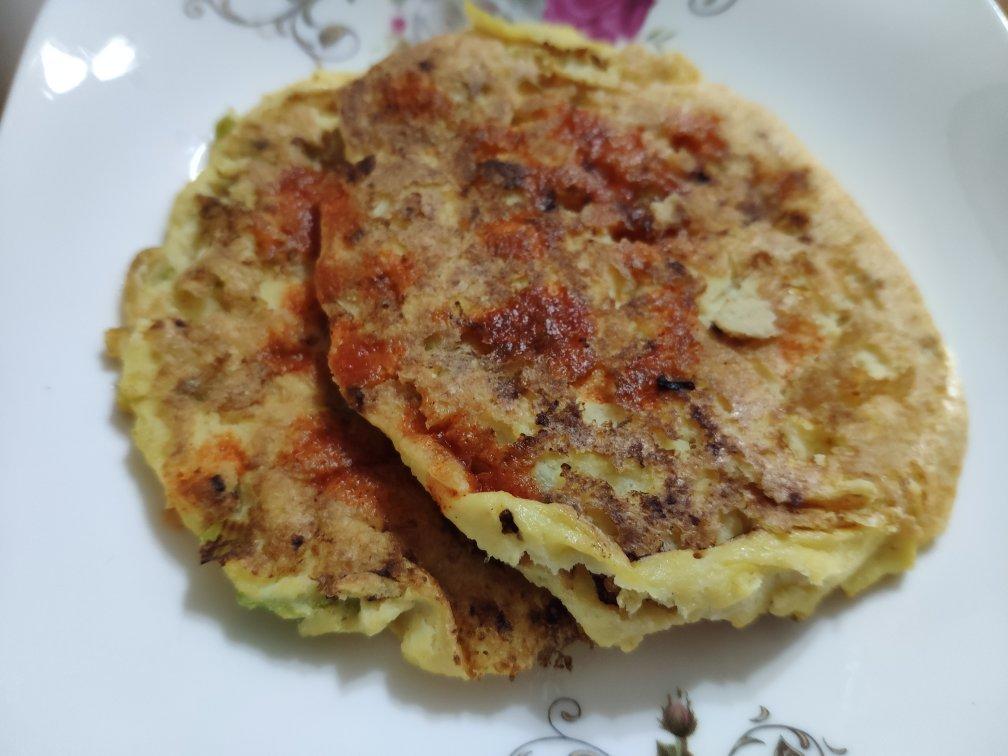 豆浆渣香葱饼