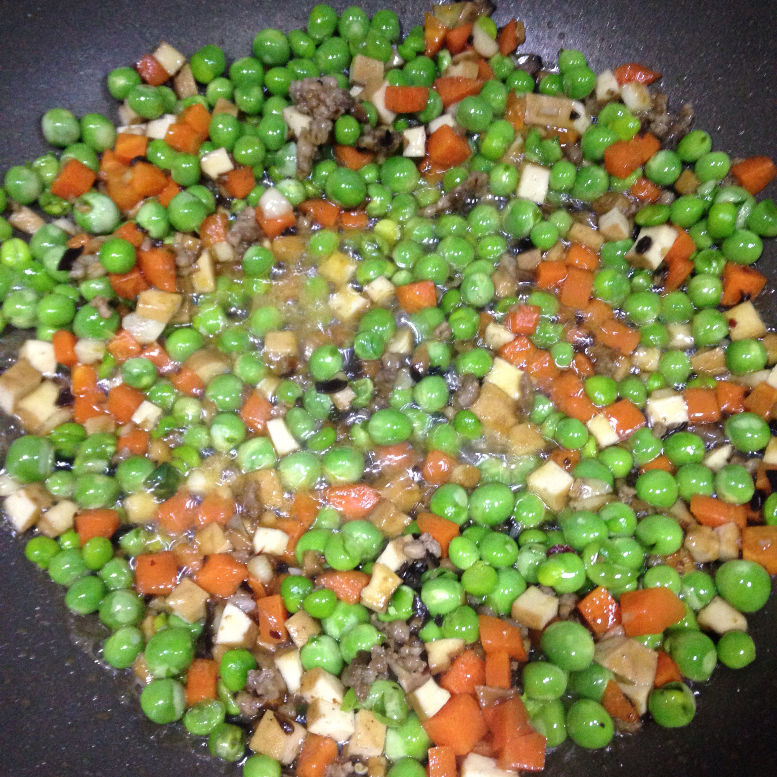 豌豆炒肉末