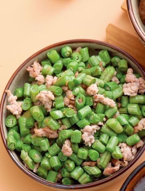 月子第二周       肉沫炒豇豆