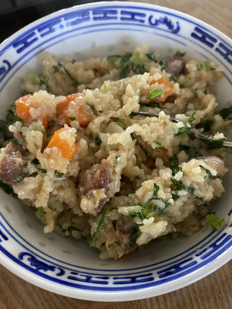 lynn6saz做的闽南芥菜饭gaichoiwithrice