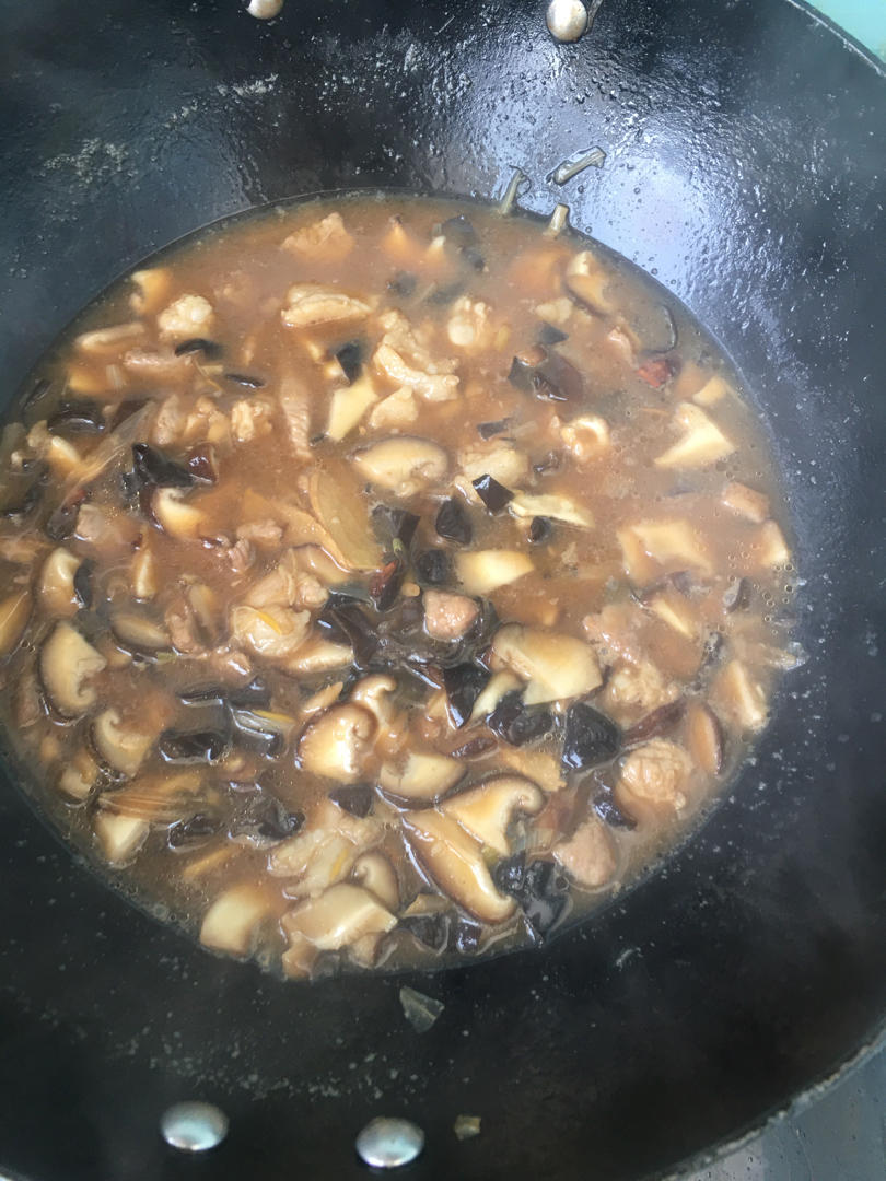 蘑菇肉丁打卤（口蘑版）