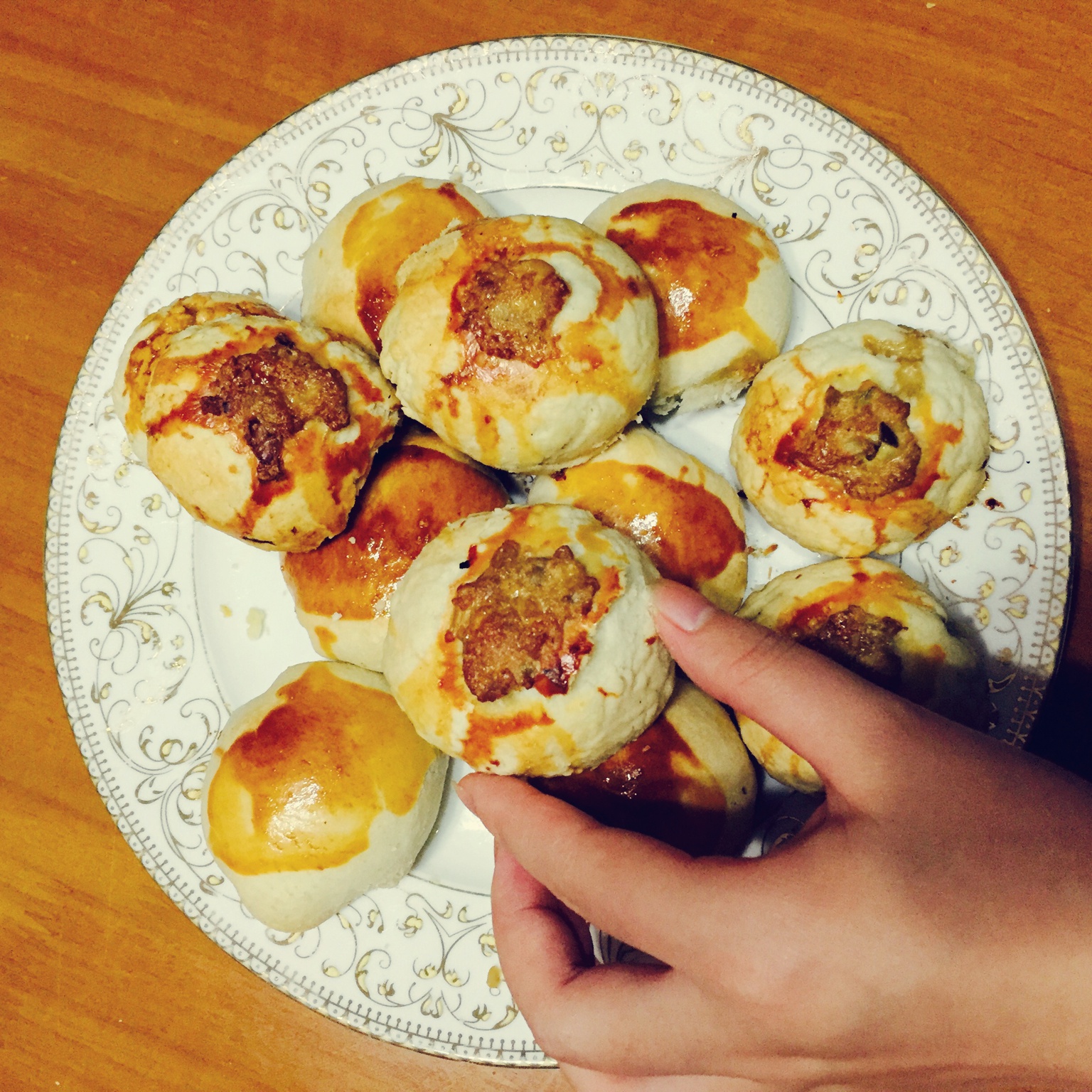 泳式鲜肉榨菜月饼