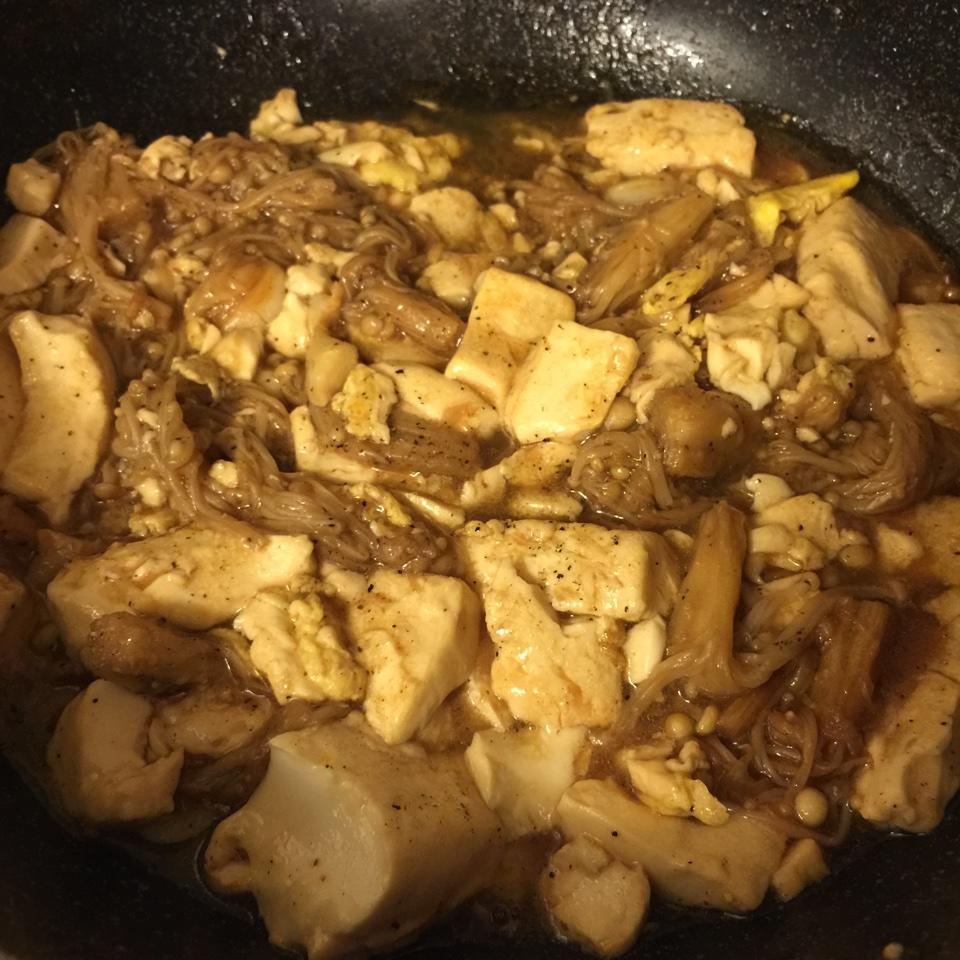 金针菇烧豆腐的做法