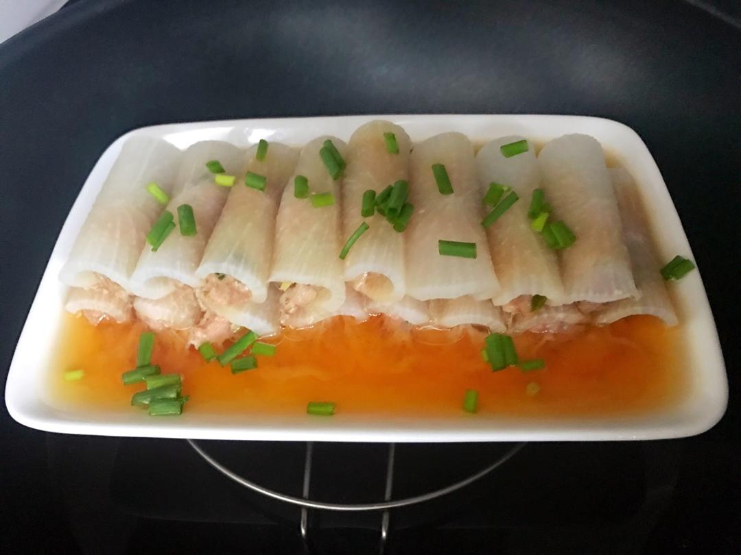 清蒸萝卜肉卷