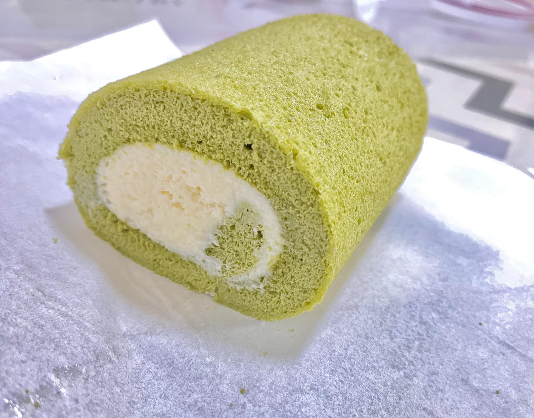 山姆人气款丨抹茶蛋糕卷丨不消泡毛巾面卷不裂配方分享