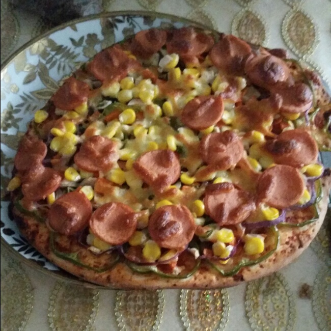 叉烧玉米披萨