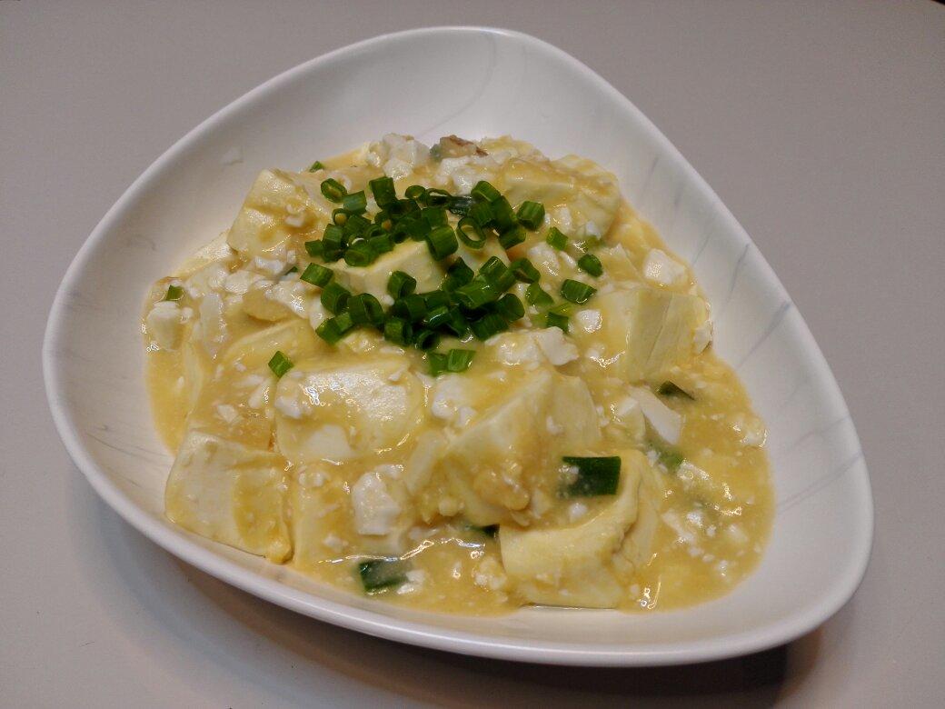 咸蛋烧豆腐～～孩子爱吃的下饭菜！