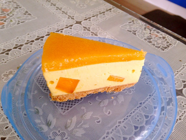 芒果冻芝士蛋糕