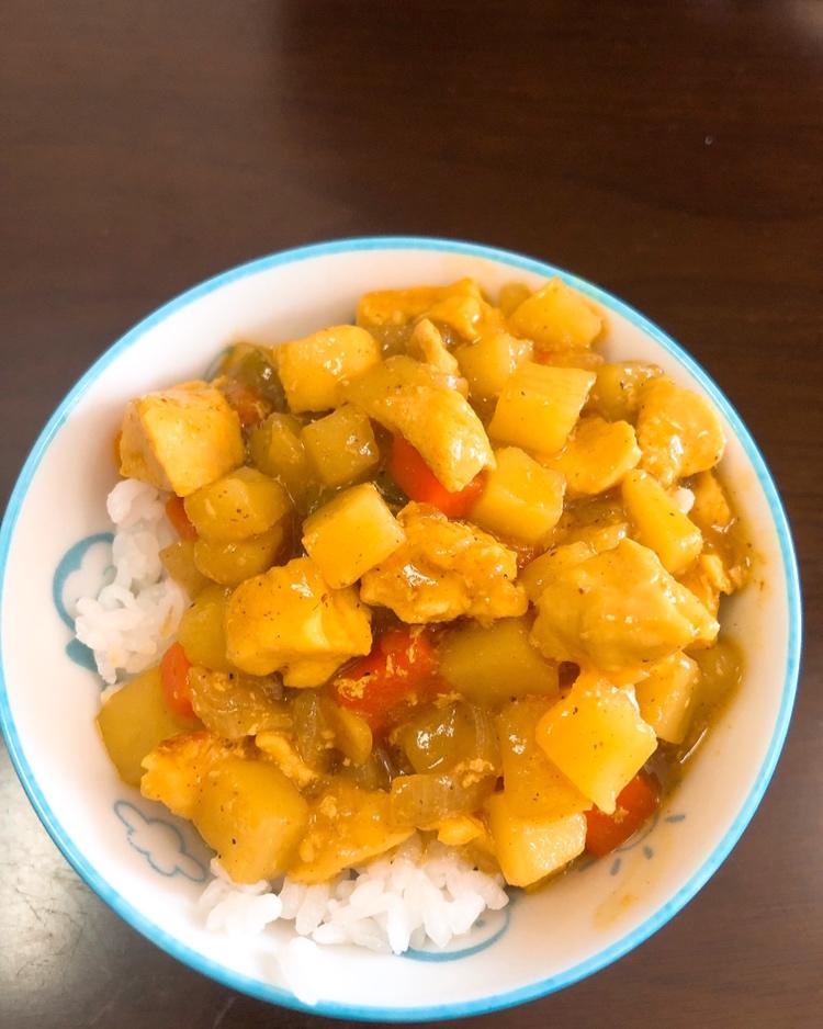 【电饭煲咖喱饭√】寝室学生福音☆ 超简单超好次♪！