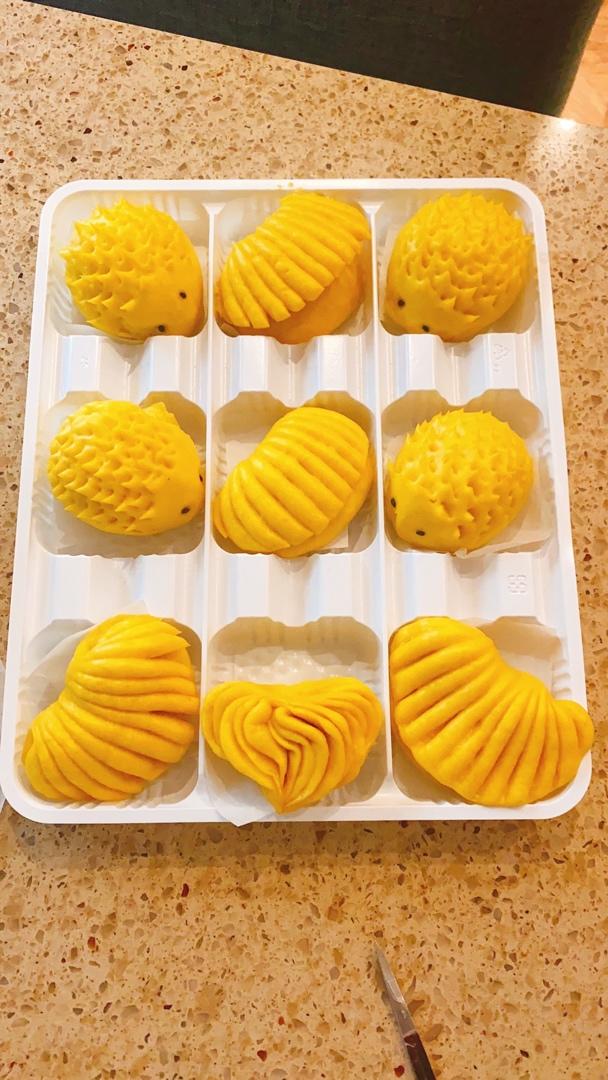 南瓜刺猬馒头