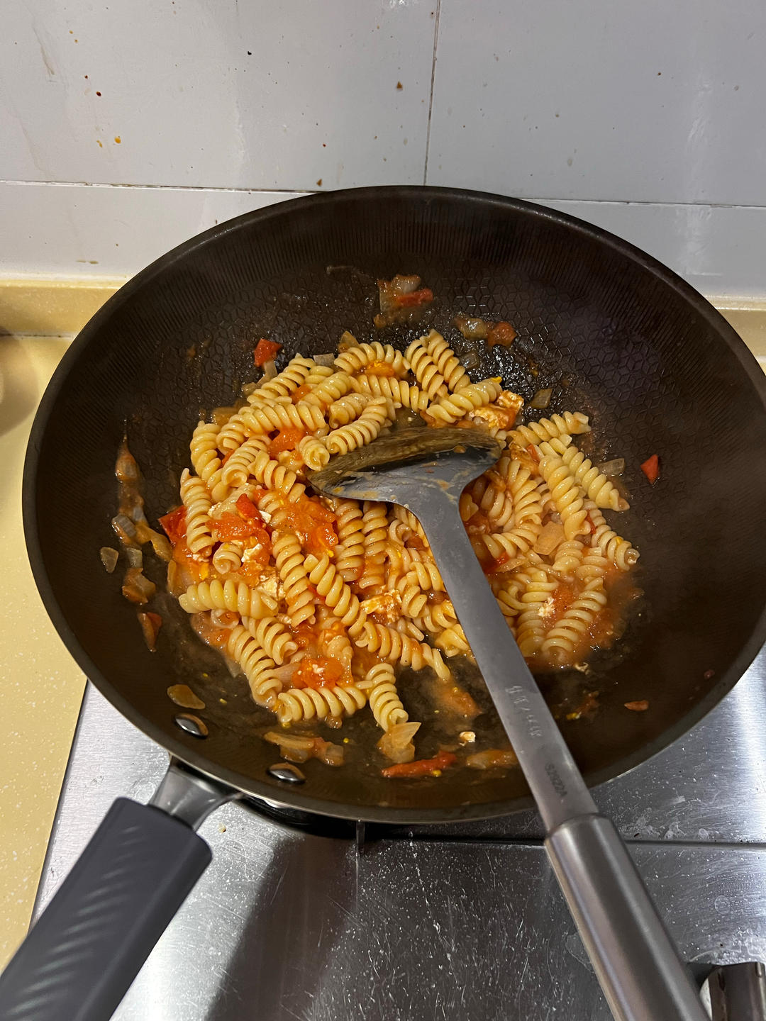 西红柿鸡蛋意面