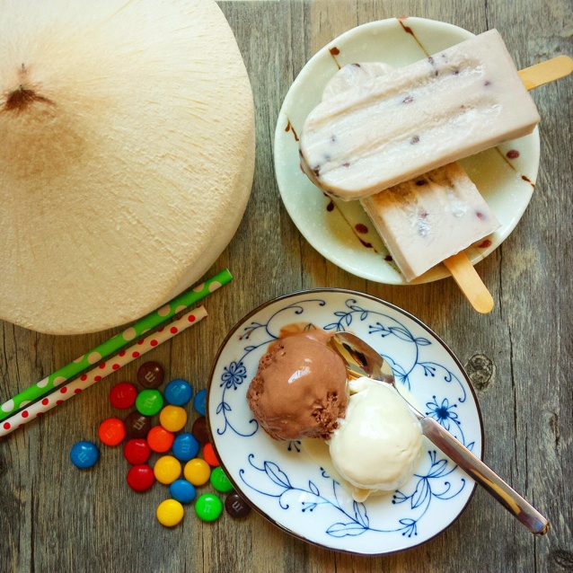 牛奶红豆冰棒（无糖无奶油）