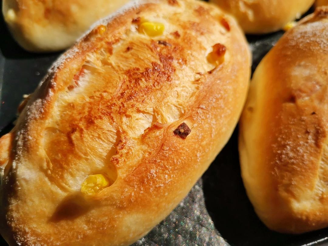 矛盾的碰撞 盐烧芝士玉米面包