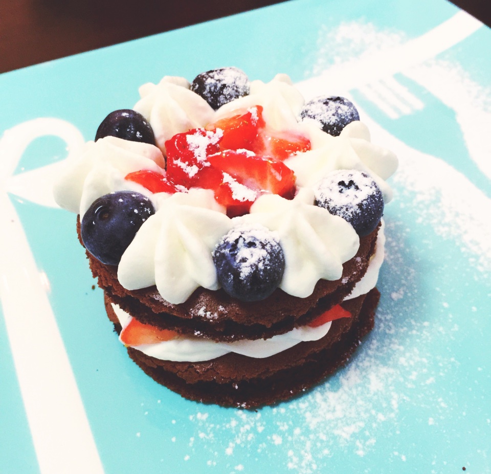 水果巧克力小蛋糕