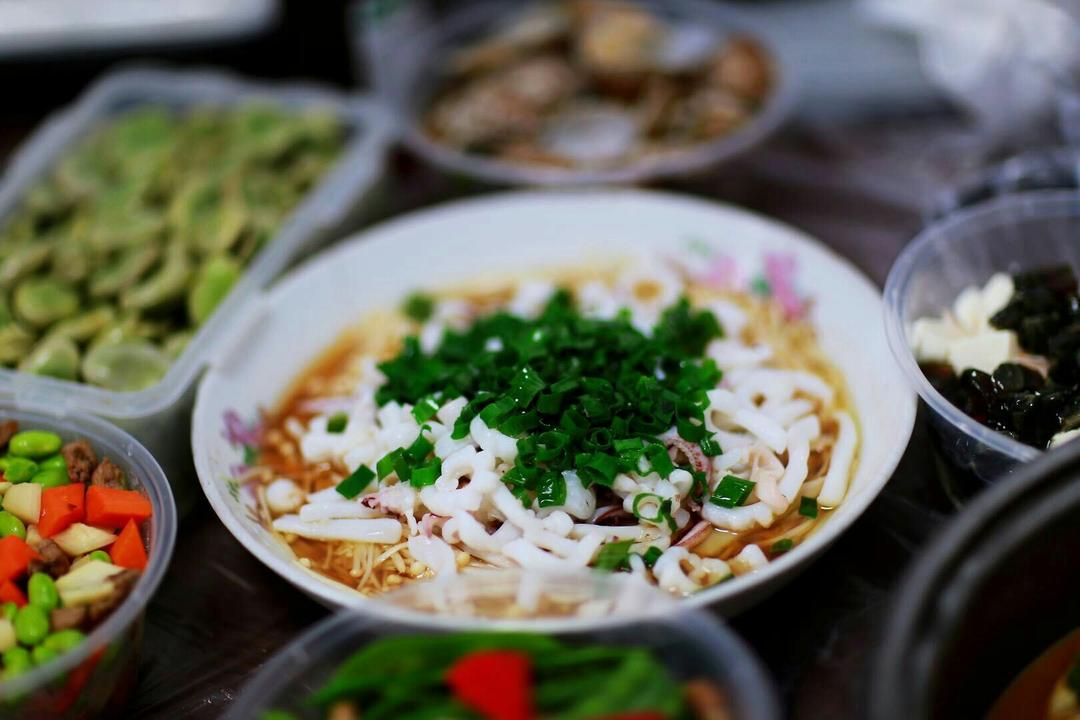葱油鲜鱿