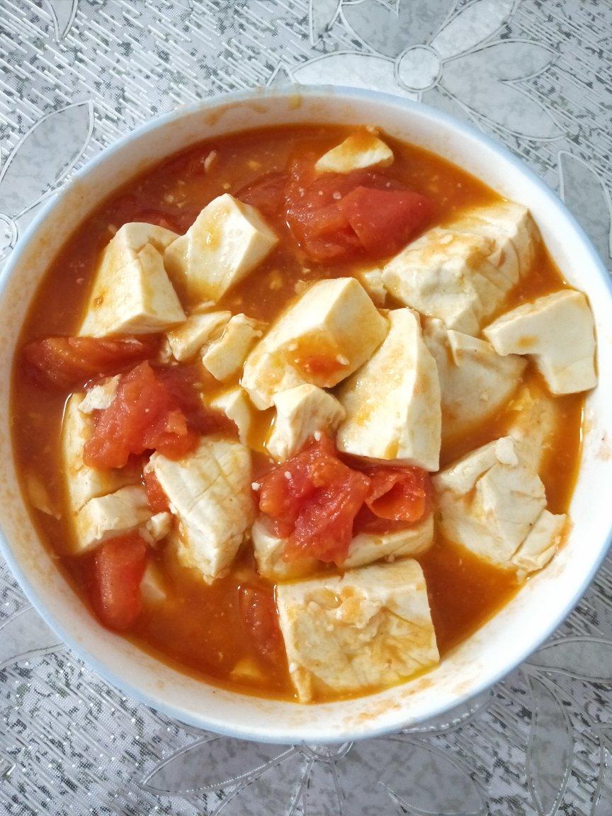 迷茫宝贝做的西红柿炖豆腐