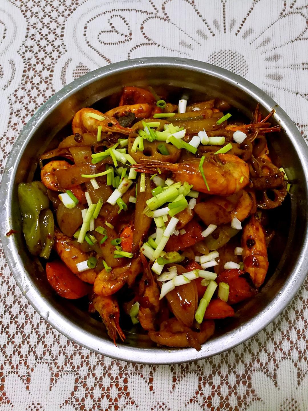 香辣干锅虾（家常版）