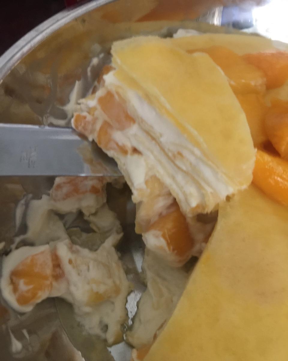 六寸芒果千层蛋糕