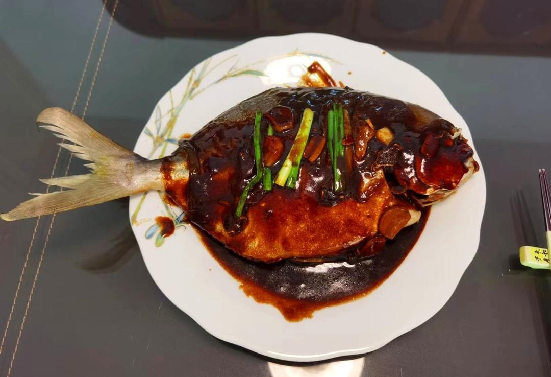 家常红烧鲳鱼