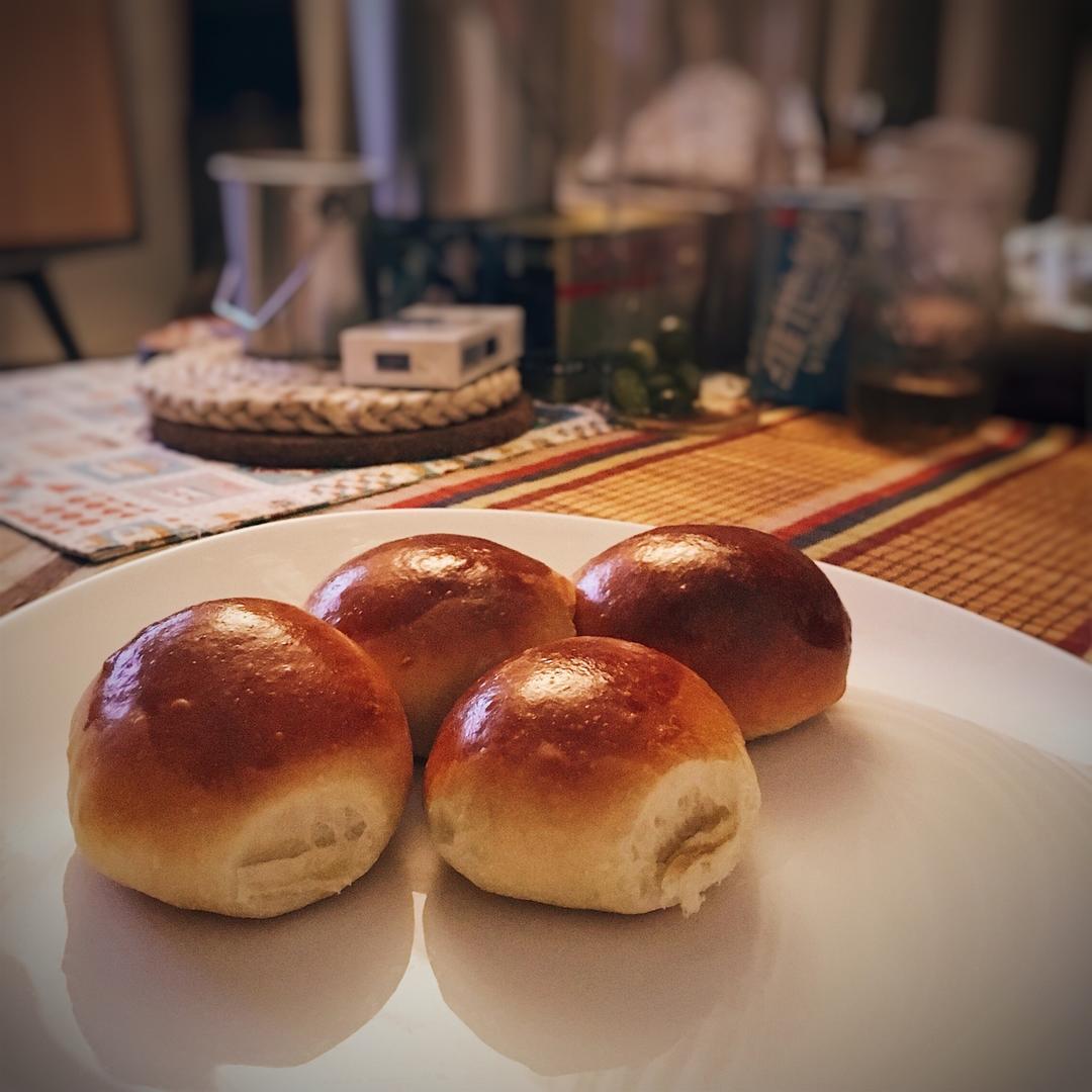 鲜奶油小餐包（一次发酵）