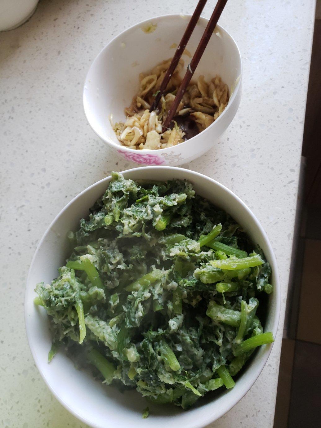 蒸茼蒿（蒸菜）